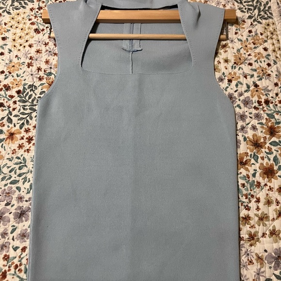 Zara Sky Blue Sleeveless Top - Picture 5 of 5